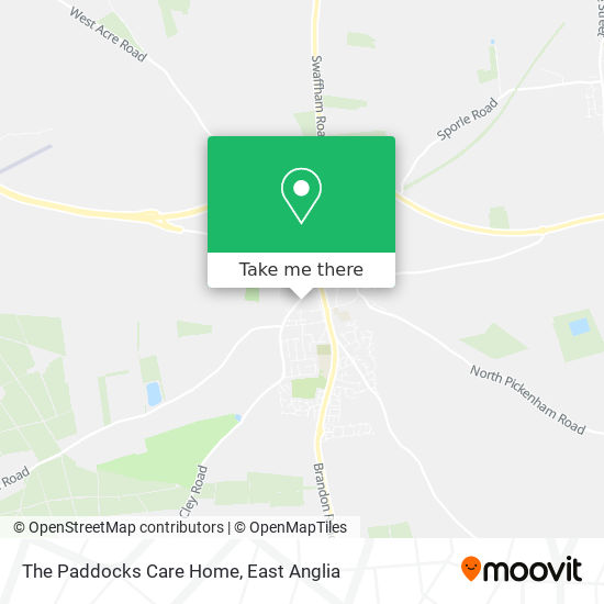 The Paddocks Care Home map