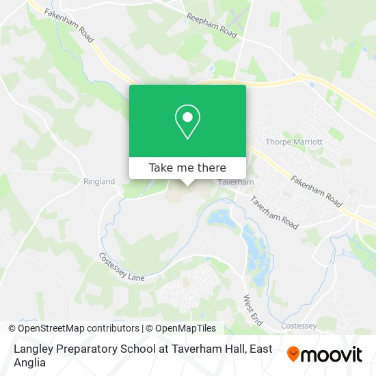 Langley Preparatory School at Taverham Hall map