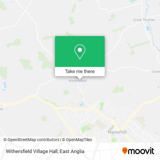 Withersfield Village Hall map
