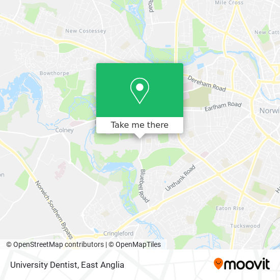 University Dentist map