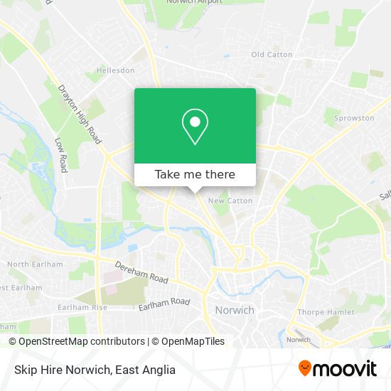 Skip Hire Norwich map