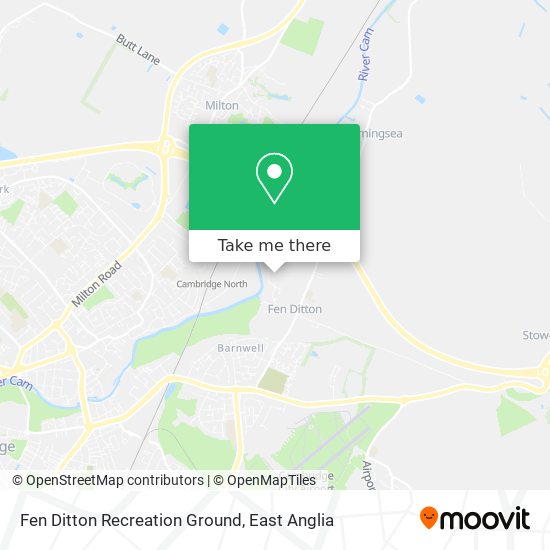 Fen Ditton Recreation Ground map