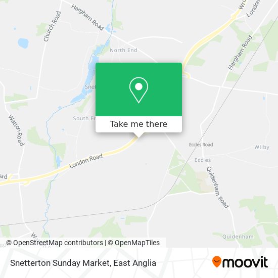 Snetterton Sunday Market map