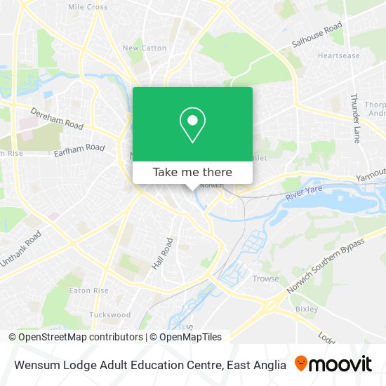 Wensum Lodge Adult Education Centre map