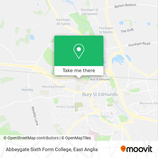 Abbeygate Sixth Form College map