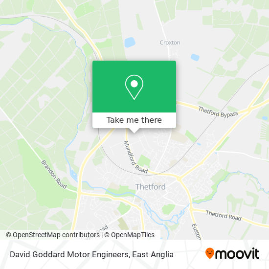 David Goddard Motor Engineers map