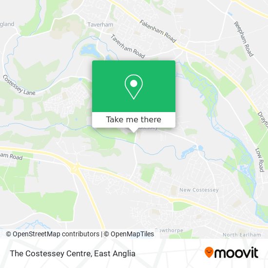 The Costessey Centre map