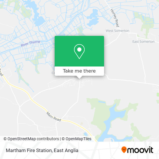 Martham Fire Station map