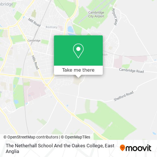The Netherhall School And the Oakes College map