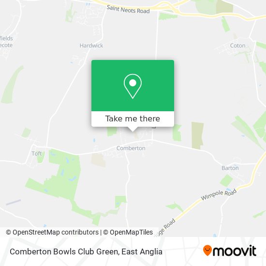 Comberton Bowls Club Green map