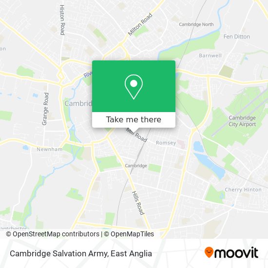 Cambridge Salvation Army map