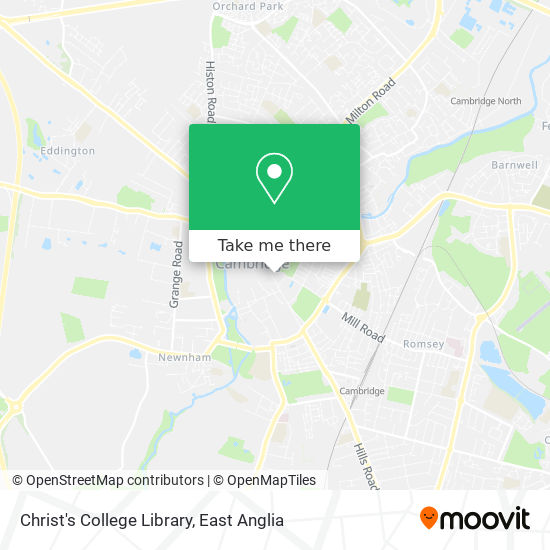 Christ's College Library map