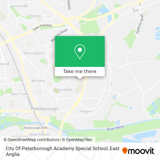 City Of Peterborough Academy Special School map