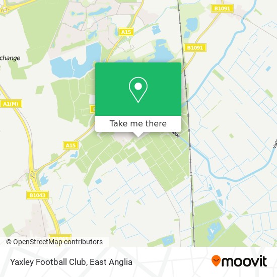 Yaxley Football Club map