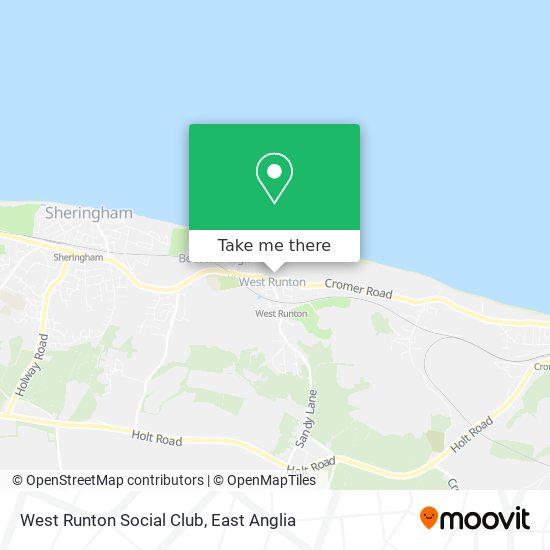 West Runton Social Club map