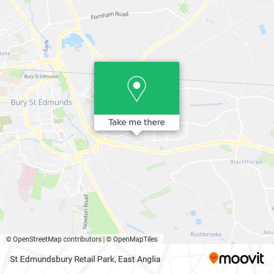 St Edmundsbury Retail Park map
