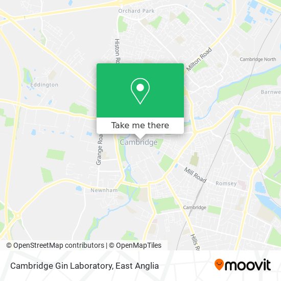 Cambridge Gin Laboratory map