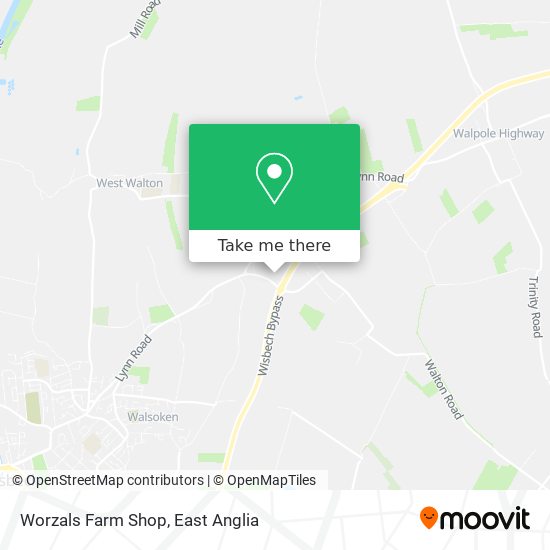 Worzals Farm Shop map