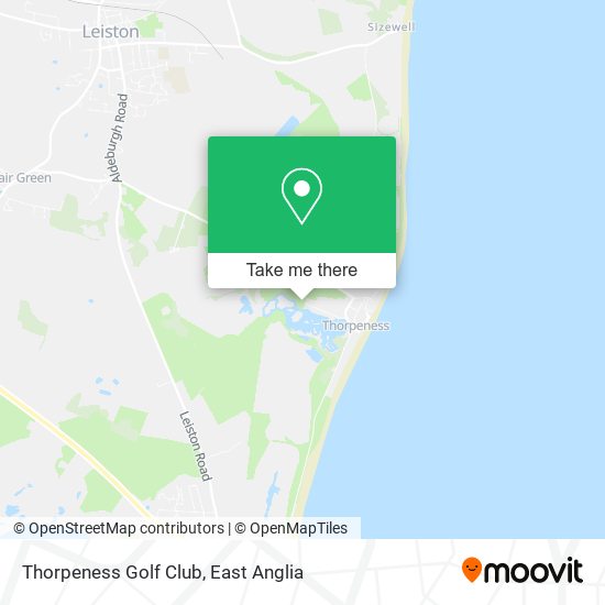 Thorpeness Golf Club map