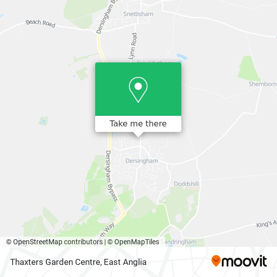 Thaxters Garden Centre map