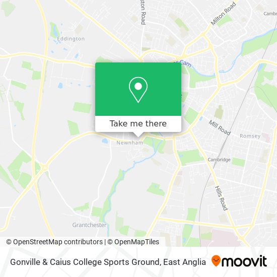 Gonville & Caius College Sports Ground map