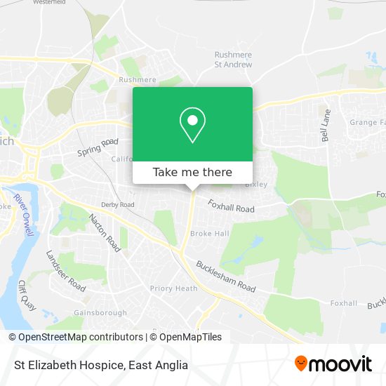 St Elizabeth Hospice map