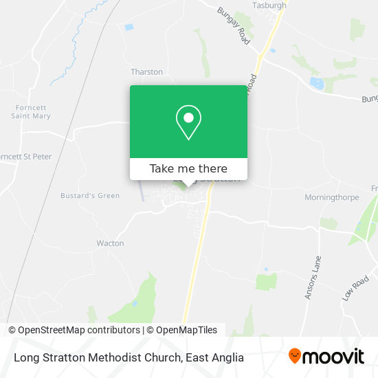 Long Stratton Methodist Church map