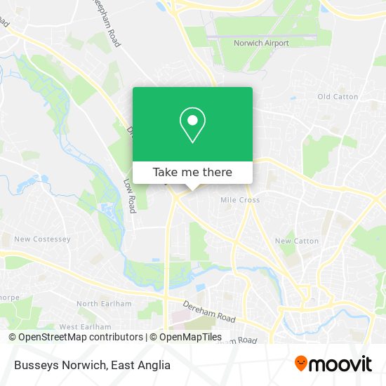 Busseys Norwich map