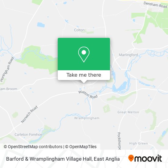 Barford & Wramplingham Village Hall map
