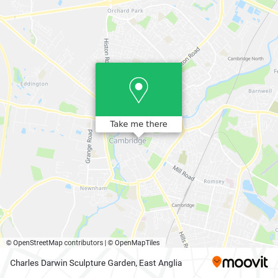 Charles Darwin Sculpture Garden map