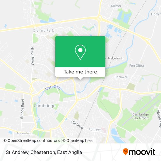 St Andrew, Chesterton map