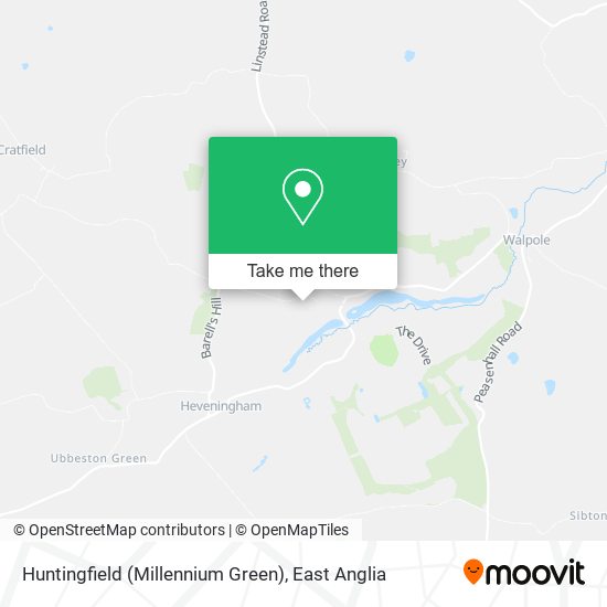 Huntingfield (Millennium Green) map