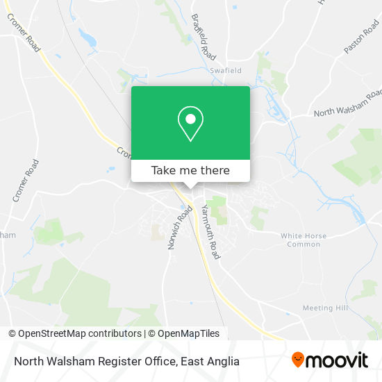 North Walsham Register Office map