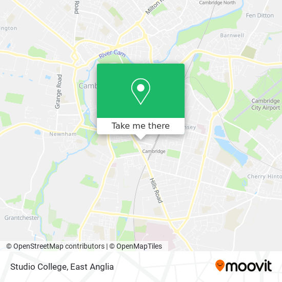 Studio College map