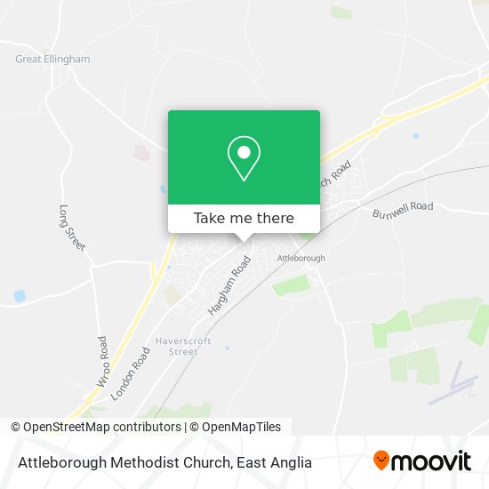 Attleborough Methodist Church map