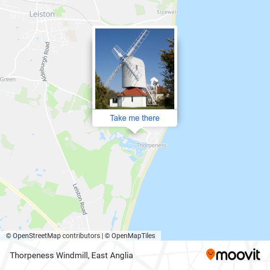 Thorpeness Windmill map