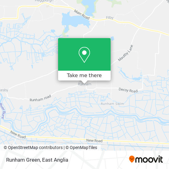 Runham Green map
