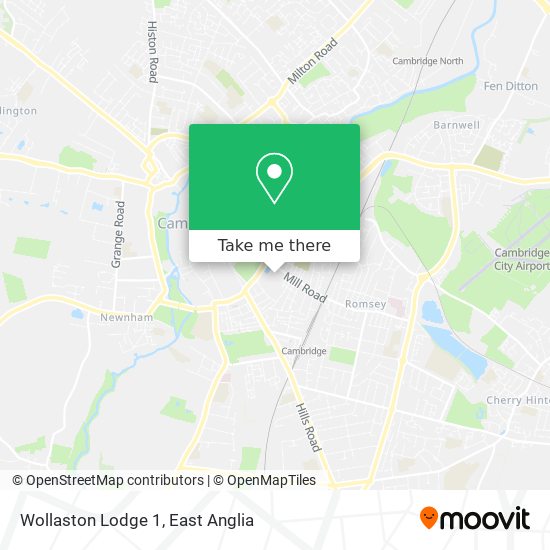 Wollaston Lodge 1 map