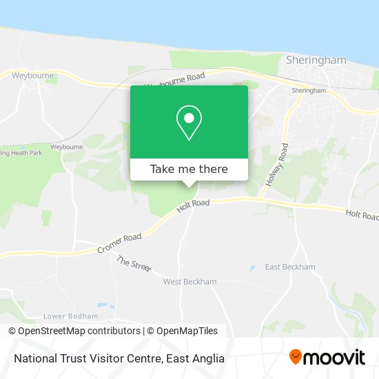 National Trust Visitor Centre map