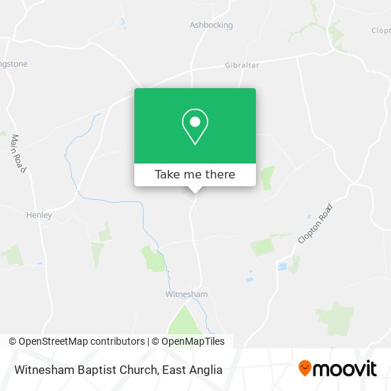 Witnesham Baptist Church map