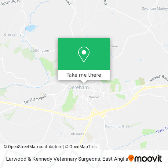 Larwood & Kennedy Veterinary Surgeons map