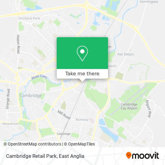 Cambridge Retail Park map