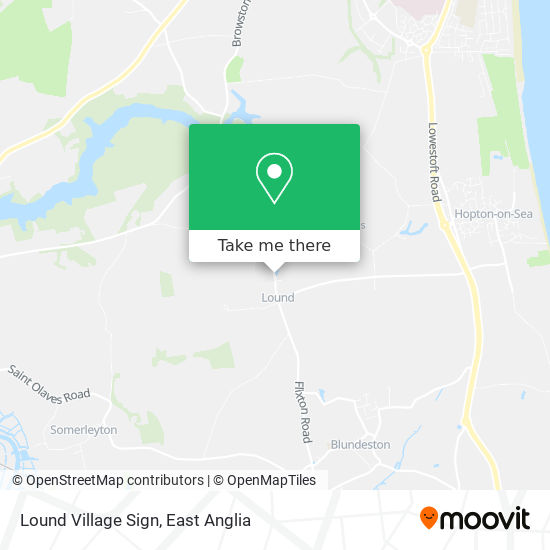 Lound Village Sign map