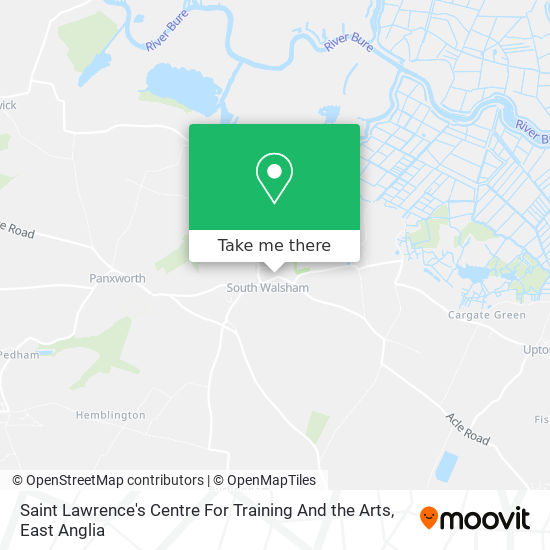 Saint Lawrence's Centre For Training And the Arts map