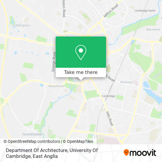 Department Of Architecture, University Of Cambridge map