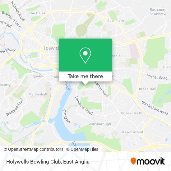 Holywells Bowling Club map