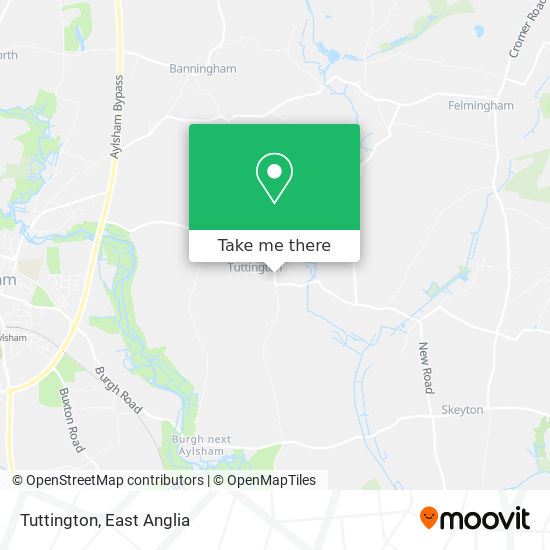 Tuttington map