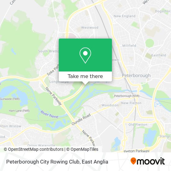 Peterborough City Rowing Club map