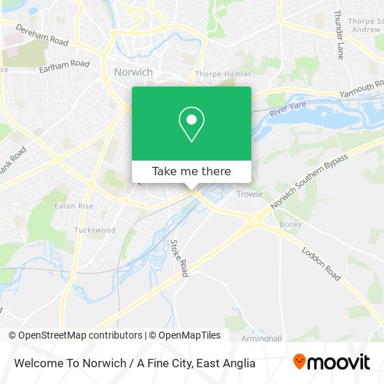 Welcome To Norwich / A Fine City map