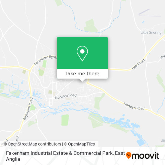 Fakenham Industrial Estate & Commercial Park map